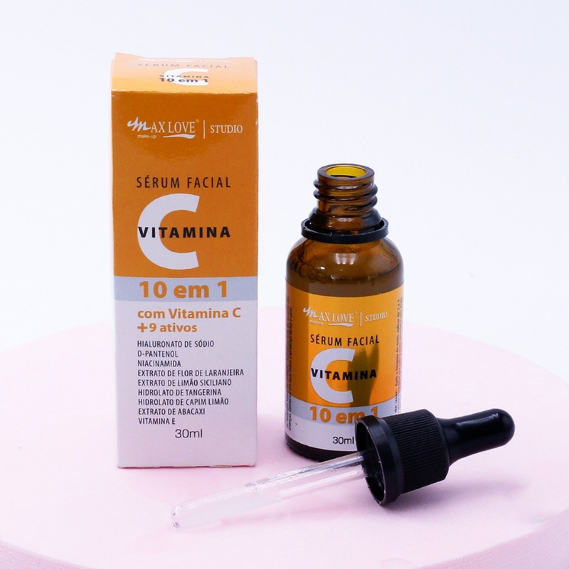 Sérum Facial Vitamina C 10 em 1 Max Love Lançamento