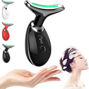 Massageador De Pescoço e Rosto LED – Terapia Vermelho, Azul e Verde Anti-Rugas e Colágeno