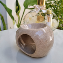 Rechaud Aromatizador Oval P/ Óleos Essenciais E Wax Metls Areia