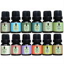 Kit 12 Essências Aromáticas 10ml Para Difusor Umidificador Aromatizador Aromaterapia – Nattuaromas