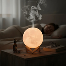 Umidificador De Ar Lua Aromatizador Com 3 Intensidades Luz Noturna 880ML Para Quartos, Mesas