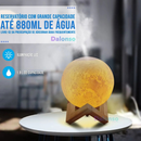 Umidificador De Ar Lua Aromatizador Com 3 Intensidades Luz Noturna 880ML Para Quartos, Mesas
