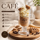 Vela Aromática na Taça Cappuccino100%Coco+Sabonete Massageador Café&Cacau Presente Perfeito Maes