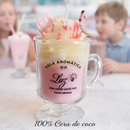 Vela Aromática na Taça Cappuccino100%Coco+Sabonete Massageador Café&Cacau Presente Perfeito Maes