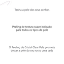 Esfoliante Facial Renovador Peeling de Cristal Clear Pele Abelha Rainha 60g Esfoliação Instantânea Remove Células Mortas