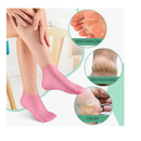 Meias De Silicone Para Hidratação Dos Pés – Trata Rachaduras, Calos e Descamação