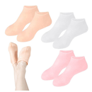 Meias De Silicone Para Hidratação Dos Pés Rachados Com Gel Hidratante Spa Uso Diário No Banho Ou No Sofá