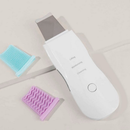 Raspador De Cravos Espátula Ultrasônica Limpeza Facial Remoção de Cravos Esfoliante